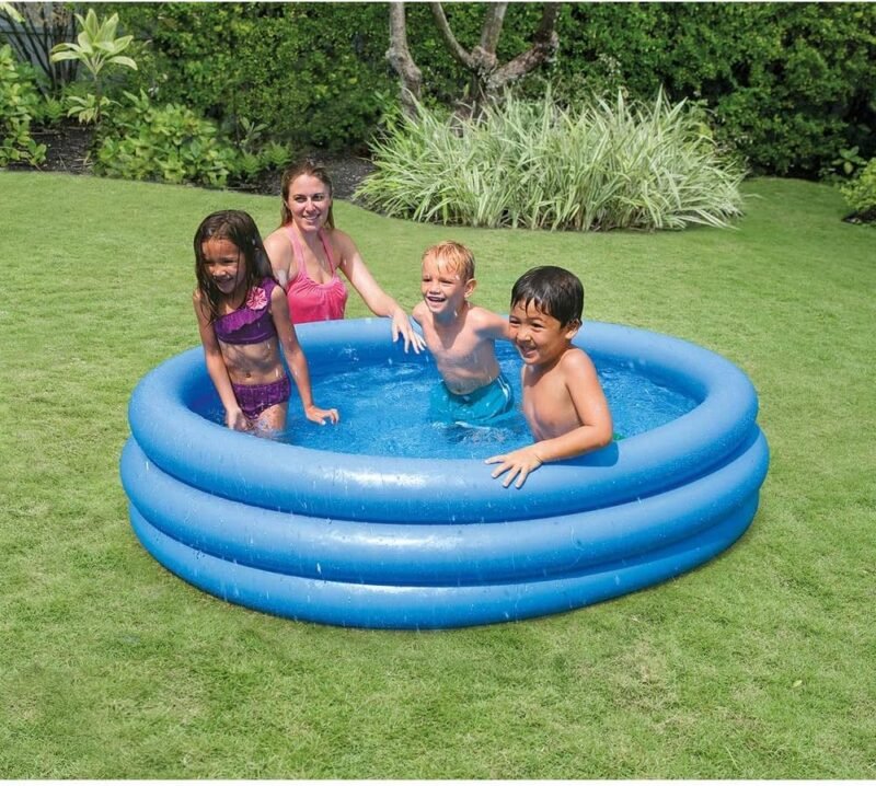 Intex 58446NP - Piscina Hinchable 3 Aros Azul 168 x 38 cm, 581 litros - Imagen 2