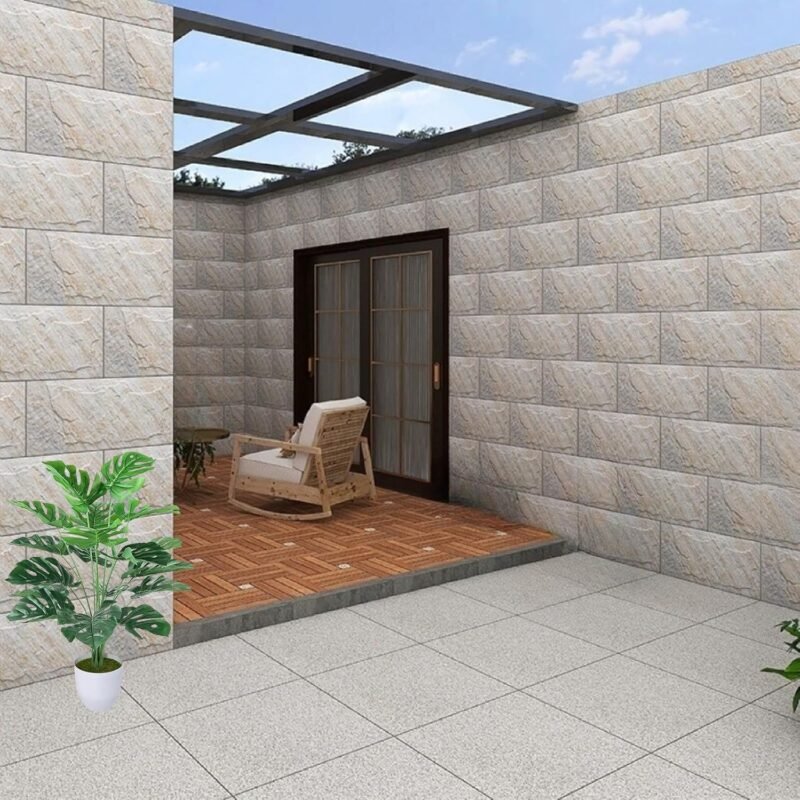 AIVORIUY Planta Artificial con Maceta Falsa Areca Palmera Grande Arbol Artificial Plastico Monstera Interior y Exterior Hogar Salon Dormitorio Balcón Moderno Decorativas Boda Oficina Verde 75cm - Imagen 6