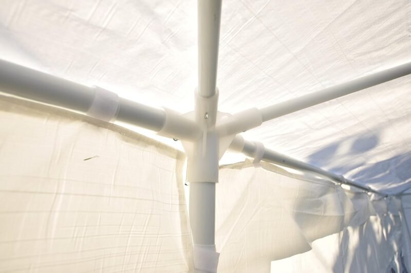 Lifetime Garden Gazebo 3x6 M - Carpas para Fiestas - Carpa Exterior - Carpa para Jardín - Pergola Jardin Exterior - Carpas para Fiestas con Paredes Laterales y Ventanas - Blanco - Imagen 4
