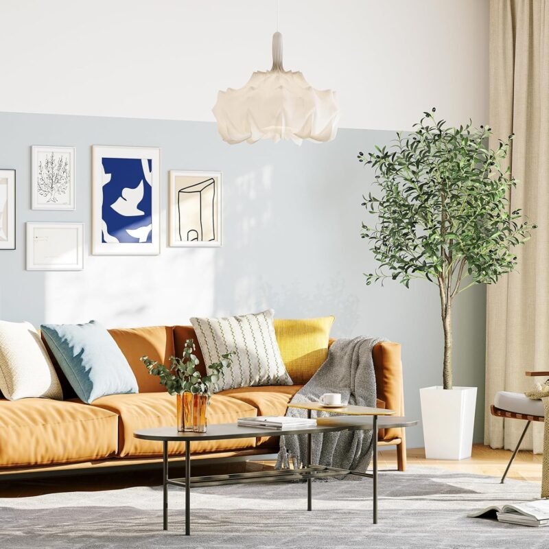 YOLEO Árbol de olivo artificial de 180 cm, plantas artificiales, grandes olivos, artificiales, como auténtico, para salón, dormitorio, oficina, decoración - Imagen 7