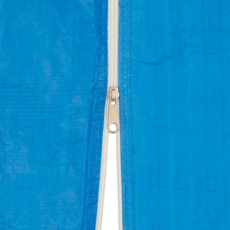 Relaxdays Set de 4 Laterales Carpa, 3 Paredes Cenador con Ventana y 1 Cortina Lateral con Cremallera, 2x3 m, Azul Claro - Imagen 7