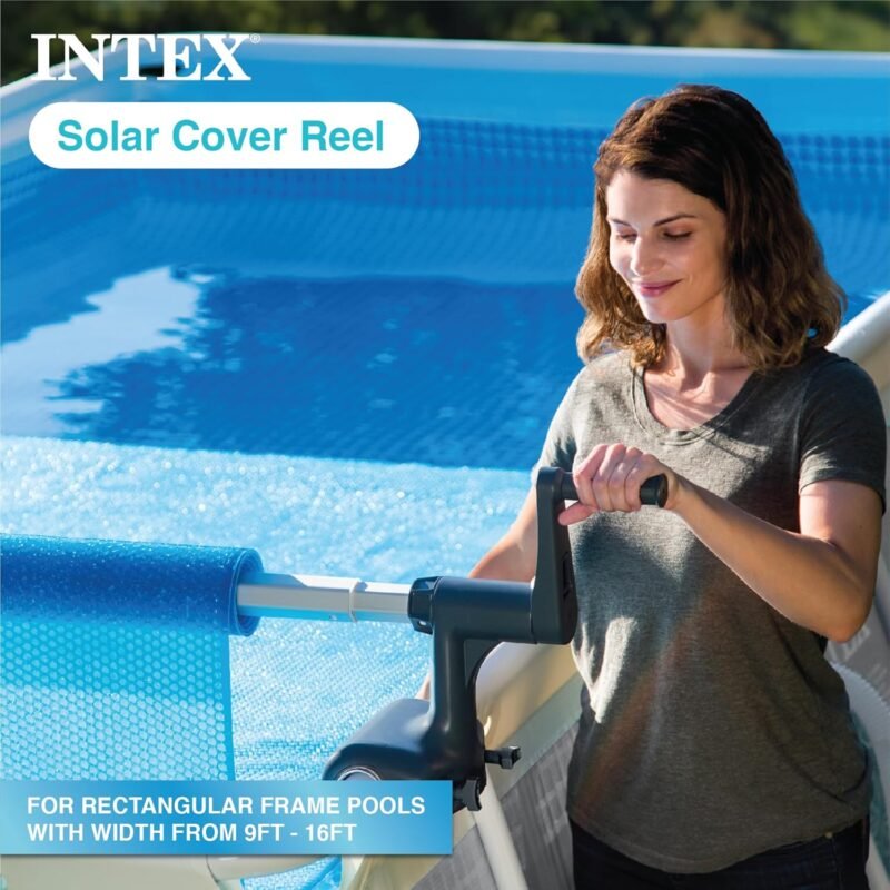 Intex 28051 - Enrollador de Cobertor solar para piscinas cuadradas o rectangulares - Imagen 5