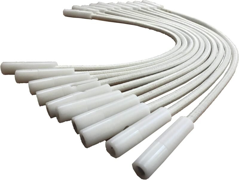 International Pool Protection Tensores para Lona de Piscina Regulables Kit 10 Ud Blancas - Imagen 3