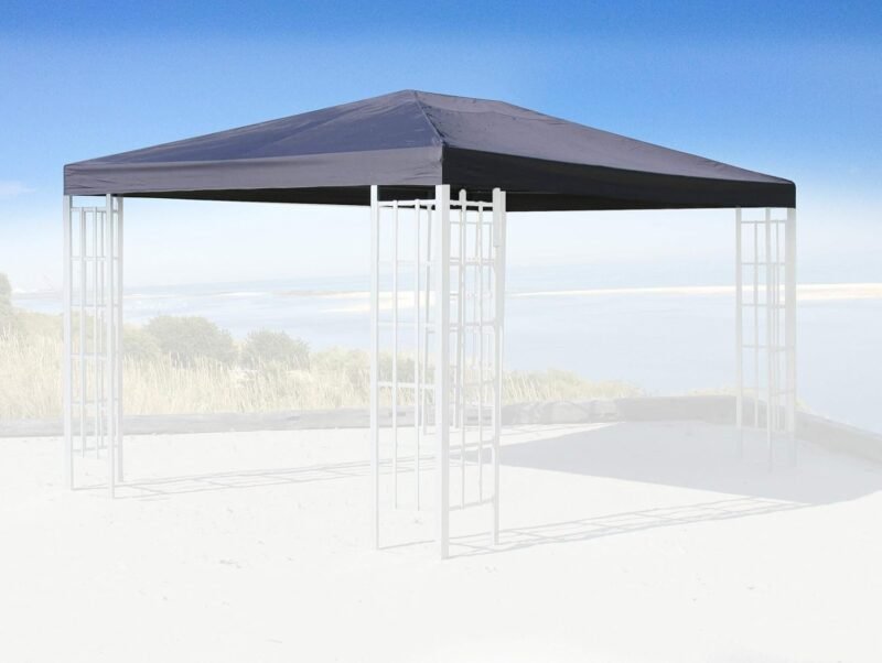 QUICK STAR Techo de Recambio para cenador de jardín 3x4m Gris con Revestimiento de PVC - Imagen 6