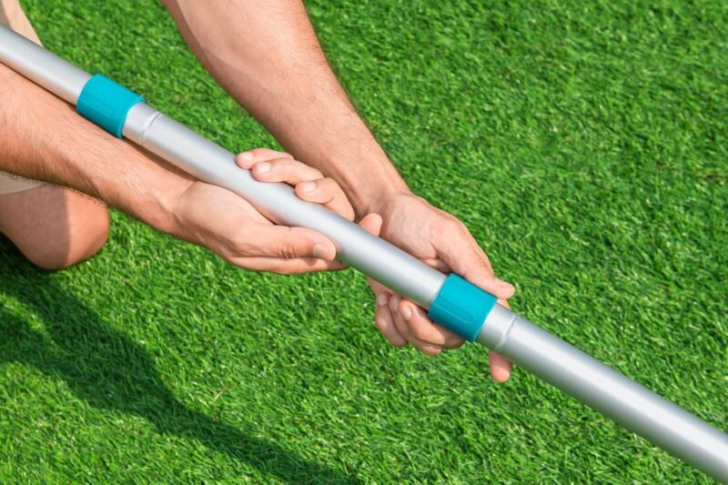 BESTWAY Pértiga en 3 Secciones 360 cm para Limpieza y Mantenimiento de Piscinas, Plateado - Imagen 10