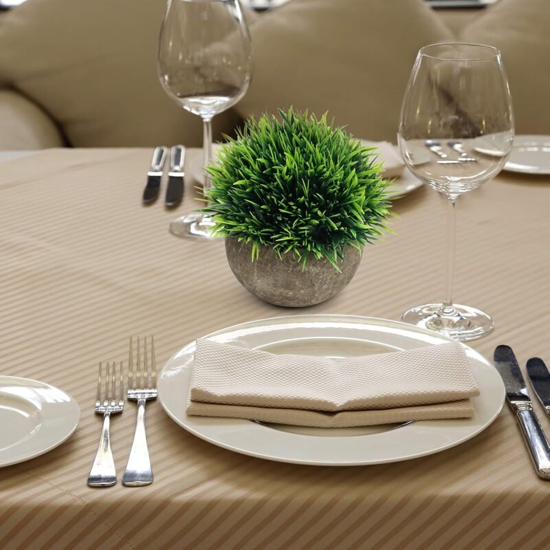BELLE VOUS Mini Plantas Artificiales Decorativas Verde, Purpura y Blanco (Pack de 4) Macetas Artificiales Decoracion para el Hogar, Oficina, Baño, Cocina, Escritorio, Repisa y Planta Artificial Mesa - Imagen 7