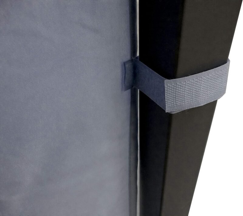 QUICK STAR 2 Paneles Laterales con Cremallera 300x195cm para Gazebo 3x3m Pavilion Sidewall Anthracite RAL 7012 - Imagen 3