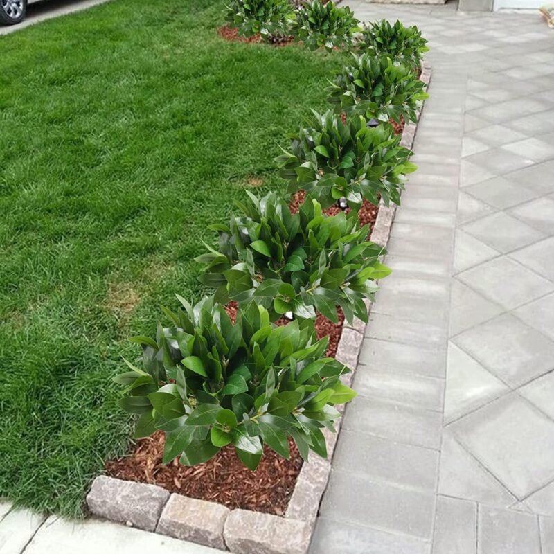 GGISUI 6pcs Plantas Artificiales Decoracion Plantas Verdes Arbustos con Hojas Resistente a los Rayos UV Planta Artificial para Balcón Caja Cocina Jardín Baño Hogar Decoración - Imagen 6