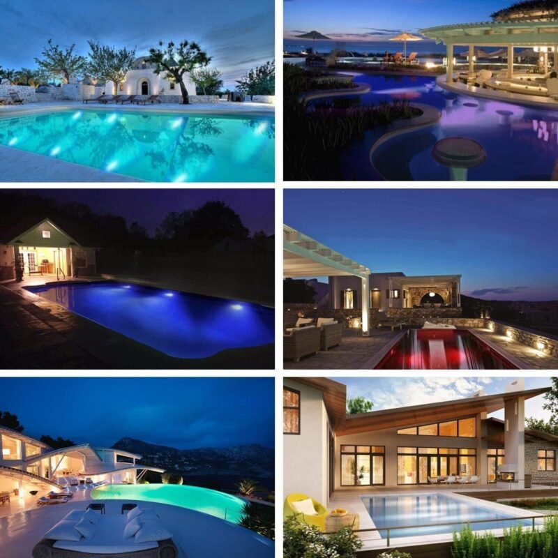 COOLWEST RGB Luces de la piscina LED PAR56 18W Iluminación de piscinas con Control Remoto 12V AC/DC, Luminarias subacuáticas IP68 impermeables Reemplazar bombillas halógenas de 150W - Imagen 6
