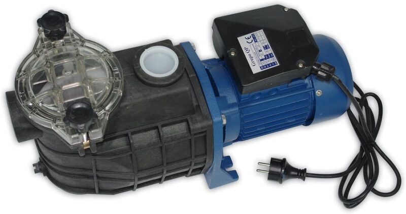 Productos QP 500568M Bravia - Bomba Monofasica Centrífuga Autoaspirante para Piscina, Prefiltro de Seguridad, 1 HP