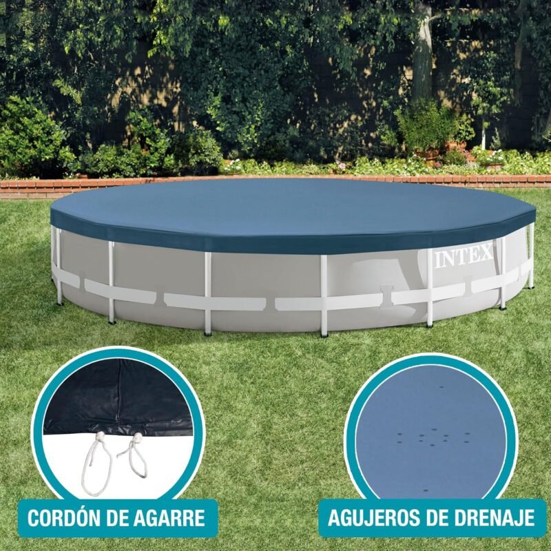 Intex 50966 - Cobertor para Piscinas Desmontables Metal y Prism Frame 305 cm - Imagen 5