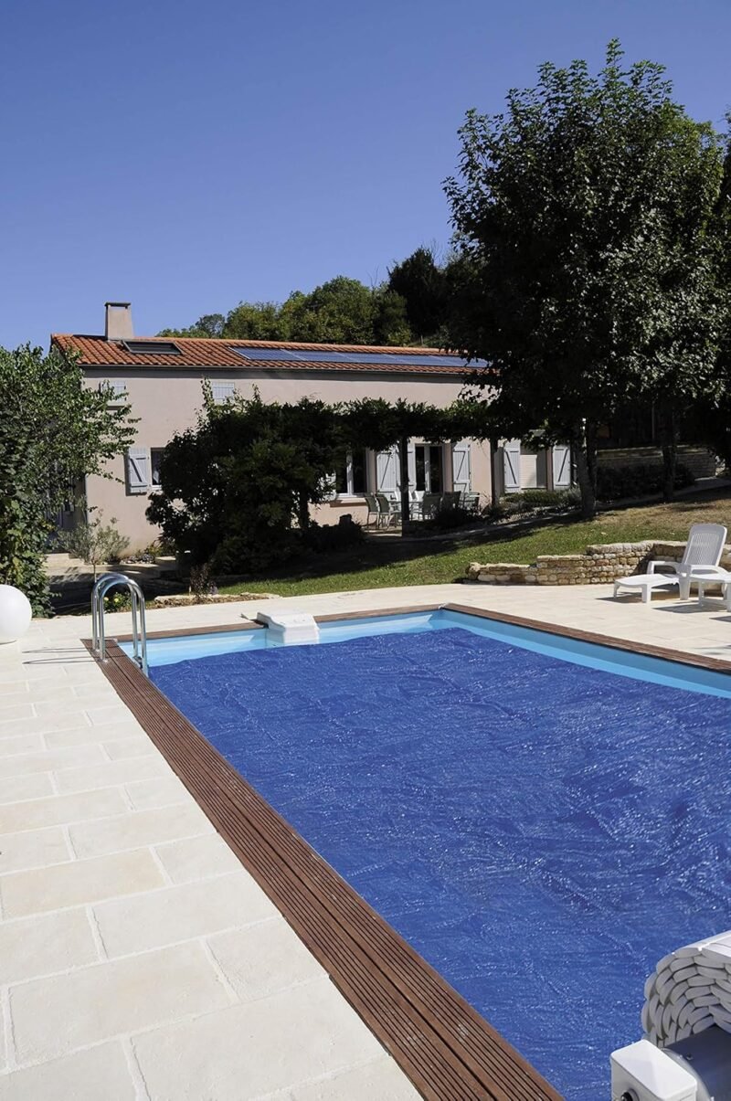 Gre CPERT84 - Cubierta de Verano para Piscina Enterrada Rectangular, Color Azul, Tamaño 800 x 400 cm - Imagen 3