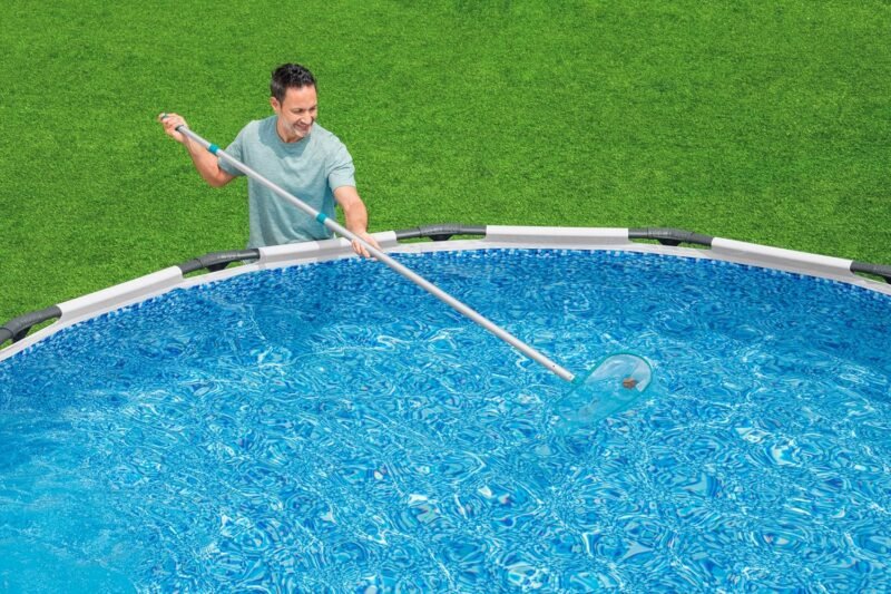 BESTWAY Pértiga en 3 Secciones 360 cm para Limpieza y Mantenimiento de Piscinas, Plateado - Imagen 7