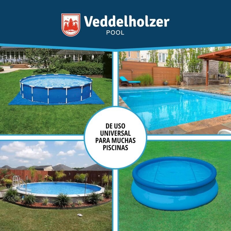 Veddelholzer Cojín de Aire XXL de 120 x 120 cm, cojín de Piscina para Invierno para Cubierta de Piscina. Accesorios Piscina de Invierno para Cubierta de Piscina, Cubierta en - Imagen 6