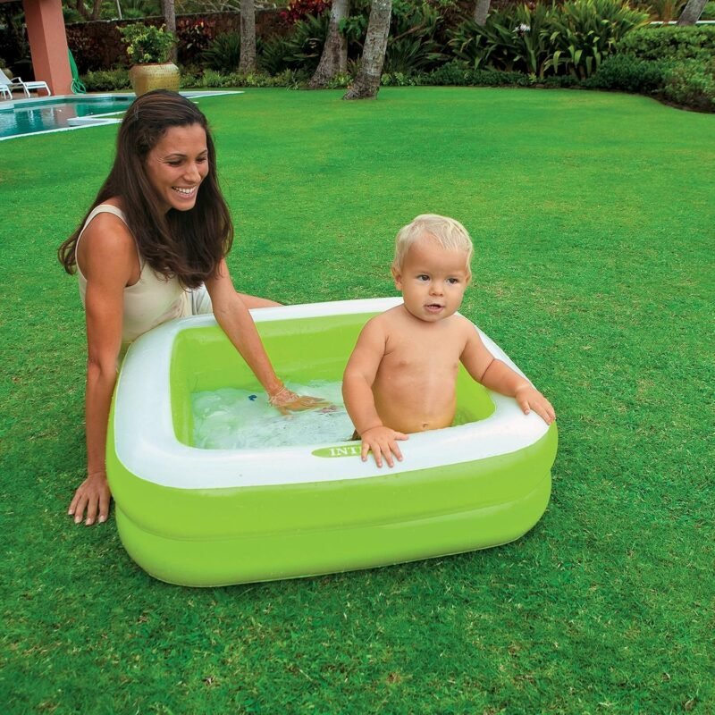 Intex 57101 - Piscina infantil hinchable cuadrada 86x86x25cm, (Colores Aleatorios) - Imagen 7