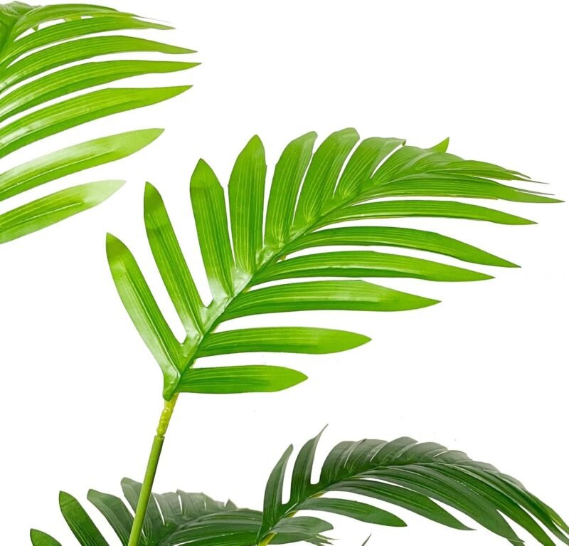 AIVORIUY Plantas Artificiales con Maceta Palmera Grande Árbol Artificial Plástico de Interior y Exterior Decoración para del Hogar, Oficina, Casa, Balcón, Dormitorio Baño (80cm Alto Palma Grande) - Imagen 6