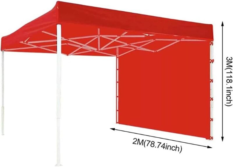Toldo de Tela, Paneles Laterales De Dosel Solamente, Panel de privacidad para cenador de Carpas de Carpas, Impermeable, para Jardín, Eventos al Aire Libre, 3M*2M - Imagen 4