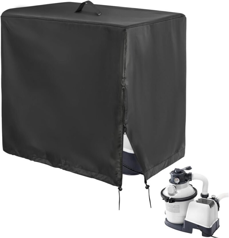 Cubierta impermeable para filtro de arena INTEX Krystal Clear, bomba de filtro de arena para piscina, cubierta para sistema de filtro de arena (51 x 44 x 52 cm)