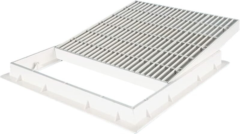 OemClima Rejilla desague Piscina hormigon Fondo Rejilla sumidero Piscina Cuadrado Drenaje de Piscina Acero SPA (Tamaño Exterior 252x252mm) - Imagen 4