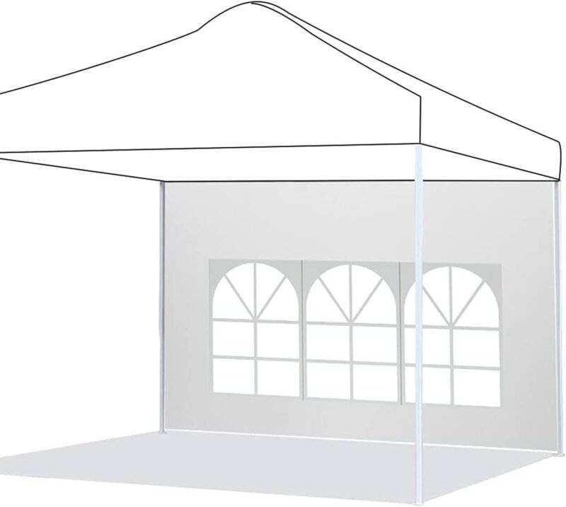 Guangyu Paneles Laterales para Carpa Cenador con Ventana, 2PACK 2 x 3M Panel Lateral Gazebo de Tela Oxford 210D, Panel Lateral de Repuesto para Cenador de Jardín Exterior - Imagen 5