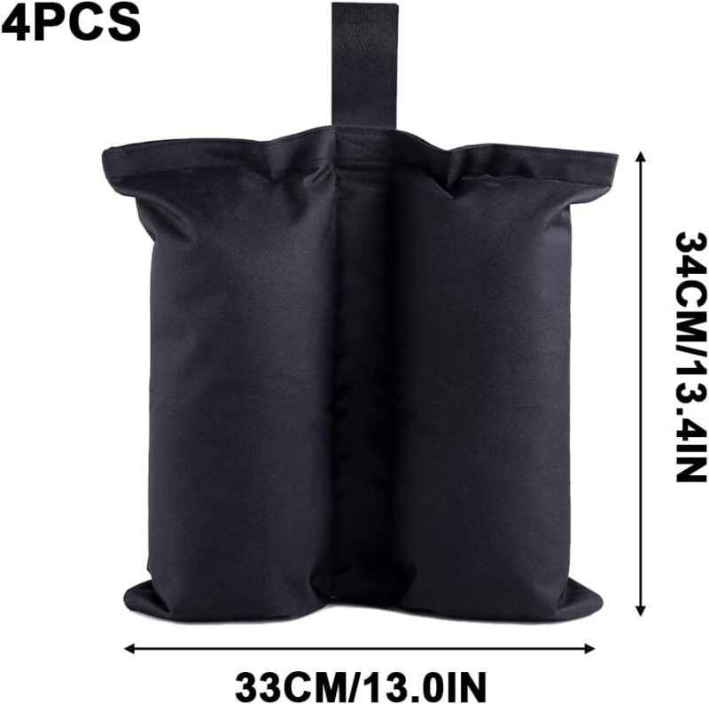 TSLBW Juego de 4 bolsas de arena para cenador, 800D, resistentes, de doble costura, bolsas de arena para toldo desplegable, sombrilla de patio, cenadores de jardín, sombrillas, toldos y sombra - Imagen 2