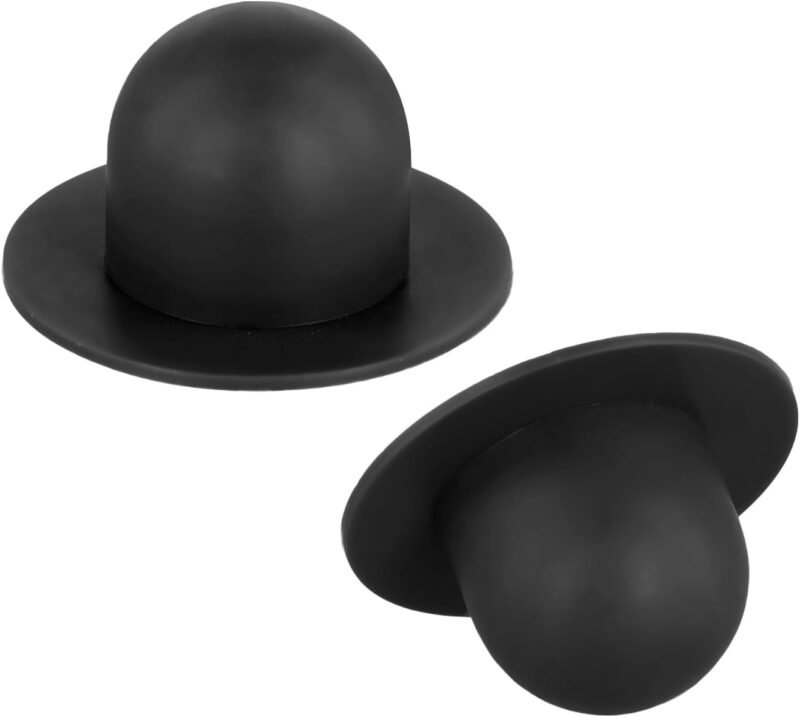 2 Tapones de Repuesto para Piscina sobre el Suelo, Tapón de Pared para Piscina Tapón de Agujero para Filtro de Bomba Compatible con Intex y Bestway 28270 28271 28272 28273 26700 (Negro)
