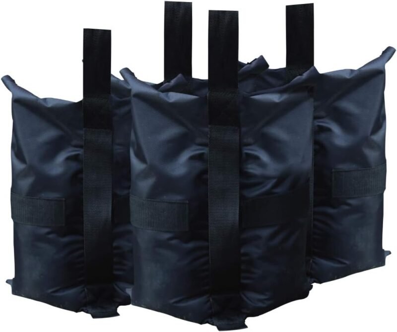 ABCCANOPY Bolsas de Peso para cenador instantáneo, Resistentes, kiosco, Patio al Aire Libre, Patio Trasero, Juego de 4 a 40 Libras de Capacidad por Bolsa