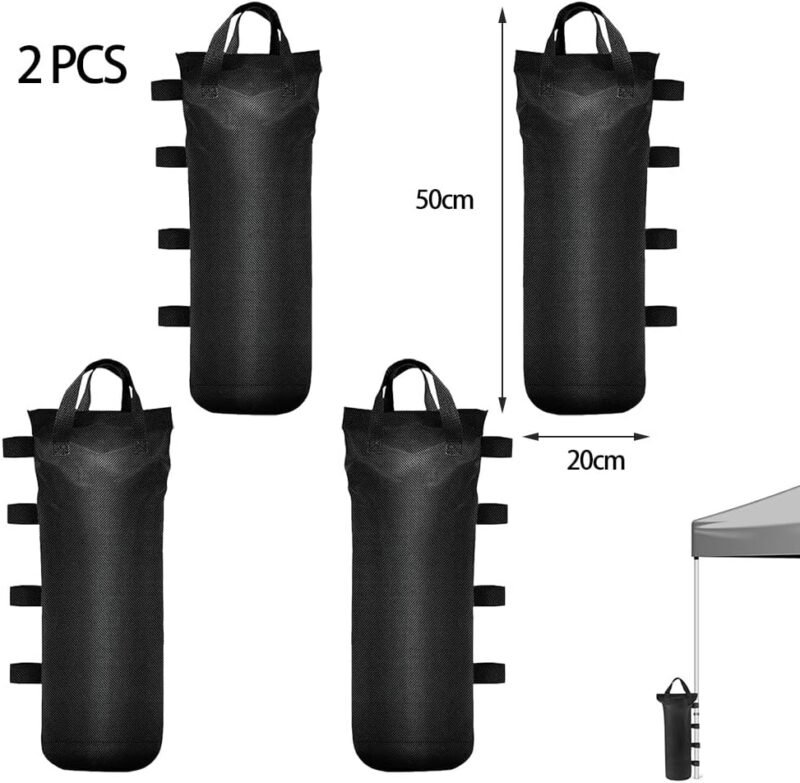 4 Piezas Pesos para Carpas Bolsas de Arena Oxford 800D Bolsa de Pesas de Grado Industrial para Cenador Plegable Sombrilla Gazebo - Imagen 7