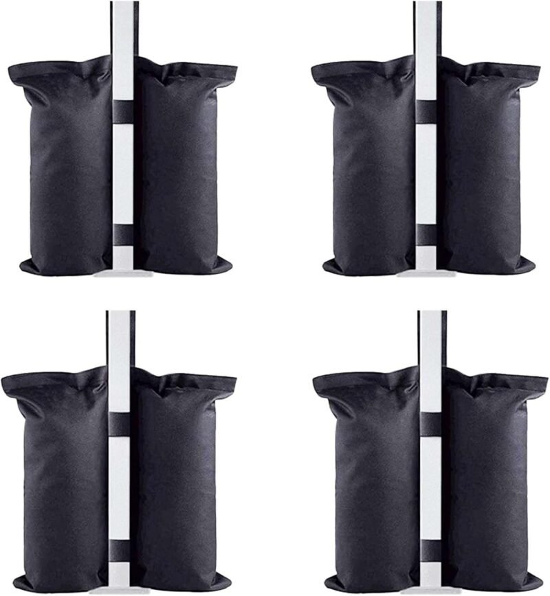 Bolsas de Peso para Carpas, 4Pcs Bolsas de Arena para Cenador, Se Utiliza para Aumentar el Peso de Las Piernas de Los Pabellones Desplegables, Tiendas de Jardín, Sombrillas, Trampolín