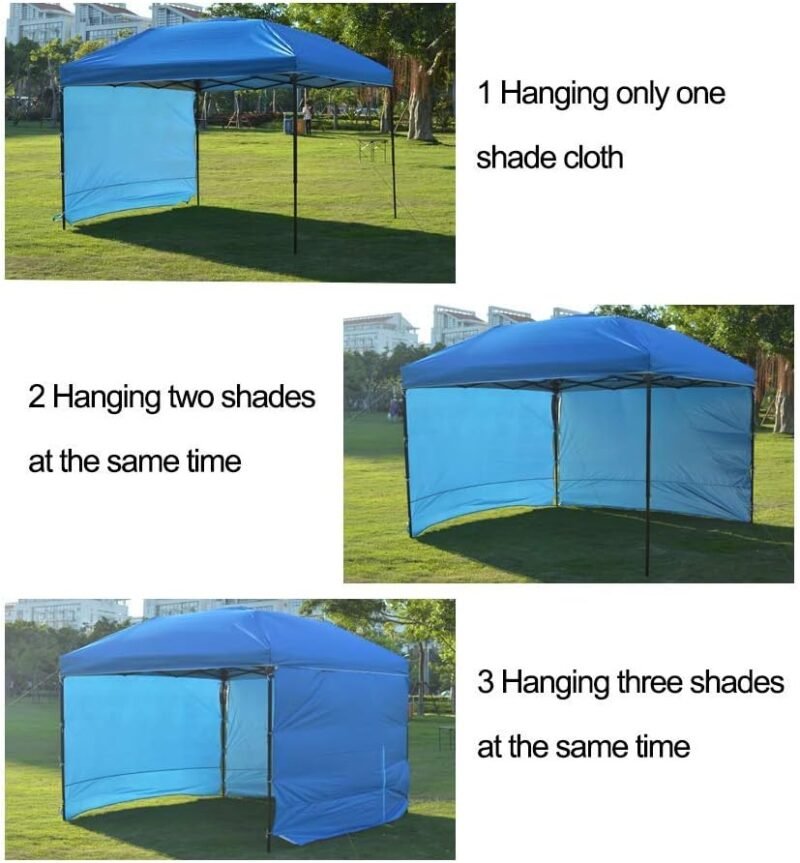 Paredes Lateral de Privacidad para 3M Gazebos Carpa Parasol Pabellón Impermeable (Marco de Toldo no Incluido) 1 Pared del Panel - Imagen 4