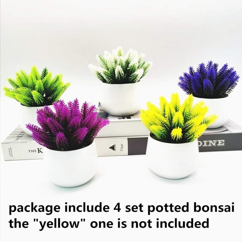 Fycooler Plantas Artificiales en Maceta del Cactus del Topiarios, Suculentas Falsas Decorativas Plantas de Falsos para la Decoración del Banquete de Boda de la Mesa de la Oficina en Casa -4pcs - Imagen 6