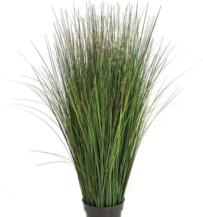 Aisamco 3 Piezas Plantas Artificiales Cebolla Hierba Zonas Verdes Faux Arbustos Falsos Planta Trigo Hierba Hojas Falsas Arbustos 64cm de Altura para el hogar Oficina Boda Jardinería Decoración - Imagen 7
