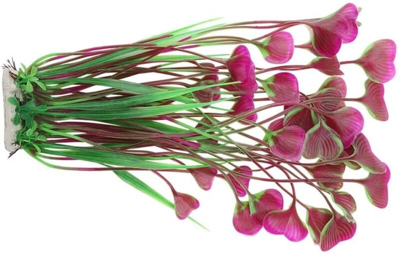 Plantas artificiales para peceras, plantas acuáticas de plástico, flores submarinas falsas para decoración de plantas de paisajismo de acuario - Imagen 9