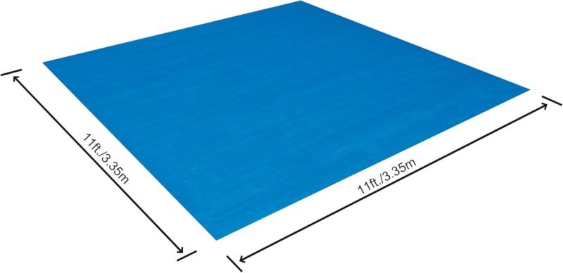 BESTWAY Tapiz Protector de Suelo 335x335 cm para Piscinas Desmontables Azul - Imagen 3