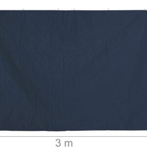 Relaxdays Pavillon Seitenteile Set de 2 Paneles Laterales Carpa, Cortinas Cenador, 3x2 m, Impermeables, sin Ventanas, Plástico, Azul Oscuro - Imagen 4