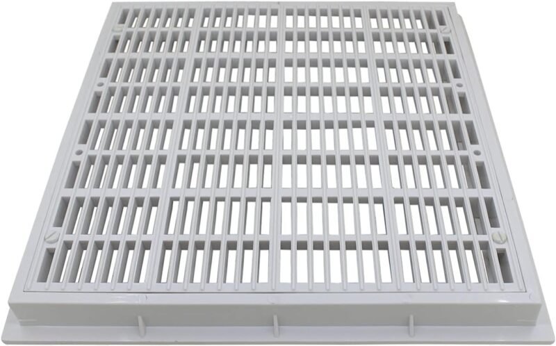 OemClima Rejilla desague Piscina hormigon Fondo Rejilla sumidero Piscina Cuadrado Drenaje de Piscina Acero SPA (Tamaño Exterior 252x252mm) - Imagen 5