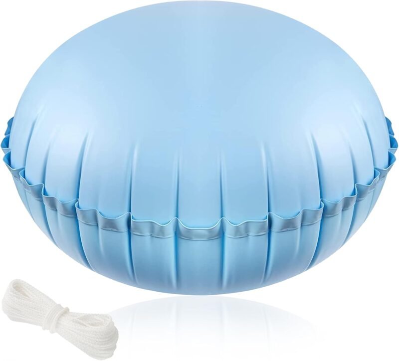 Cojín de Invierno para Piscina,4×4ft Cojín de Aire para Cubierta de Piscina,Cojín de Piscina Invierno,Cojín de Almohada de Aire de Cierre para Cubierta de Piscina sobre el Suelo