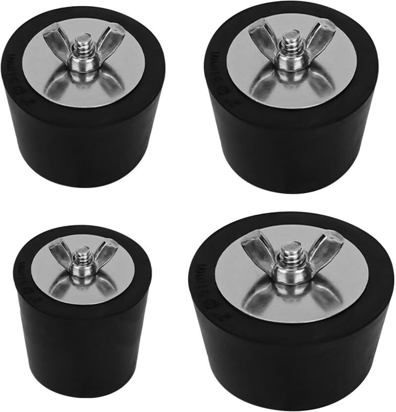JOJOCY Tapones de goma de 4 tamaños, boquilla de entrada de piscina de 25/32/38/51 mm para piscina enterrada, evita daños por heladas en tuberías de drenaje de piscinas