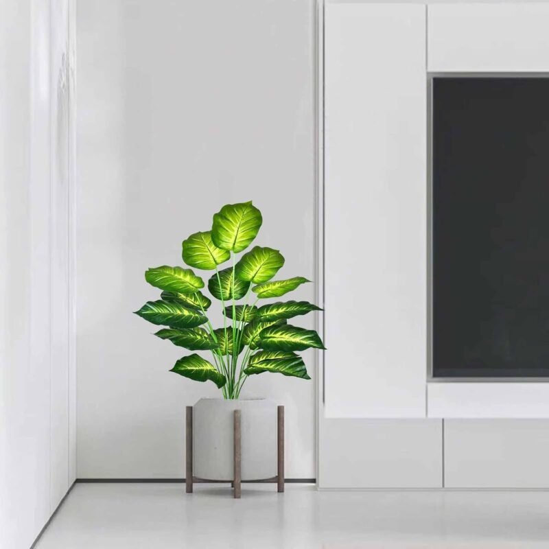 AIVORIUY Planta Monstera Artificial Árbol Artificial in Maceta Hawaiian Tropic Palma Plantas y Hoja Verde Plastica 75cm para Hogar Baño Oficina Jardín Boda Salon Planta Falsa Decoración - Imagen 4