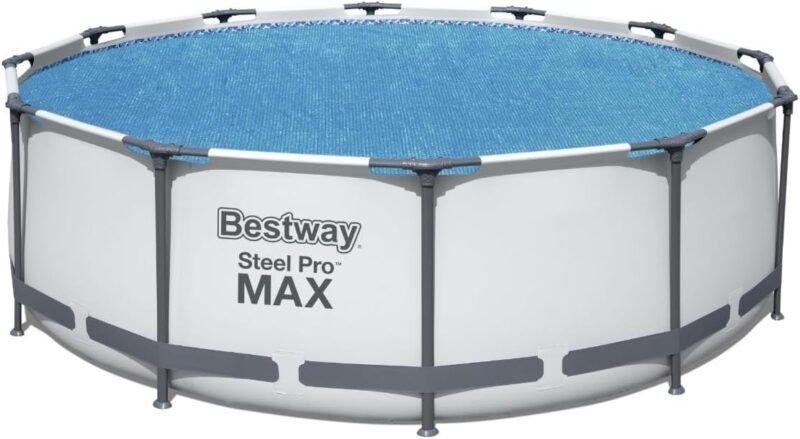 BESTWAY Cobertor Solar Redondo Ø356 cm para Piscinas Redondas de Ø366 cm Azul - Imagen 4