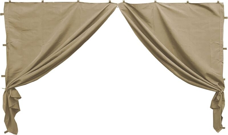 QUICK STAR 2 Paneles Laterales con Cremallera 400/300x197cm para pabellones 3x4m Pared Lateral Beige RAL 1001 - Imagen 5