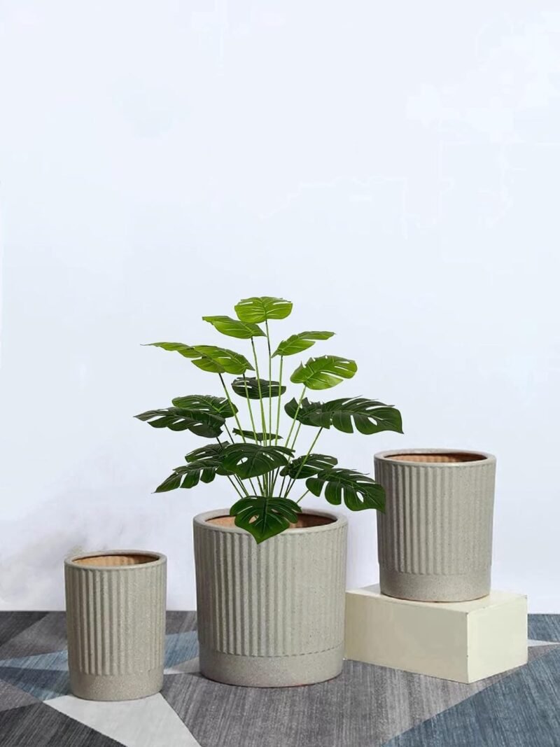 Zelihrdu Plantas Artificiales Grandes Palmeras Tropicales, Plantas Falsas en Maceta, Palmeras Artificiales de plástico, árboles Falsos para Interiores, Exteriores, hogar, Oficina, jardín, decoración - Imagen 3