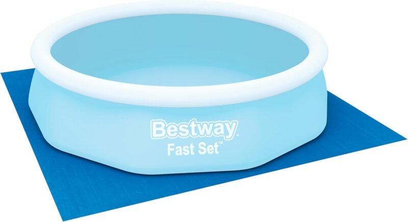 BESTWAY Tapiz Protector de Suelo 335x335 cm para Piscinas Desmontables Azul
