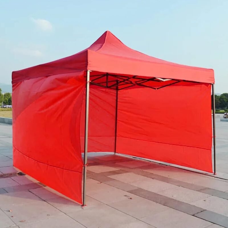 Paneles laterales de 3 x 2 m, resistente al agua, tela Oxford 210D, para cenador de jardín, exterior, fiesta (rojo) - Imagen 7