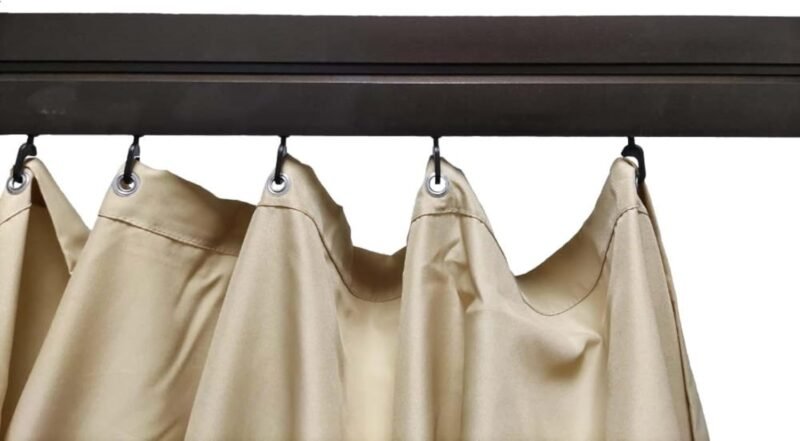 BricoShopping Ganchos para lonas laterales y cortinas mosquiteras de cenador correderas de repuesto Ojales de plástico anillos ganchos en toldos rieles de porche jardín Sahara Adventure 40 unidades - Imagen 6