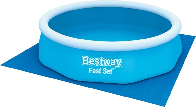 BESTWAY Tapiz Protector de Suelo 335x335 cm para Piscinas Desmontables Azul - Imagen 4