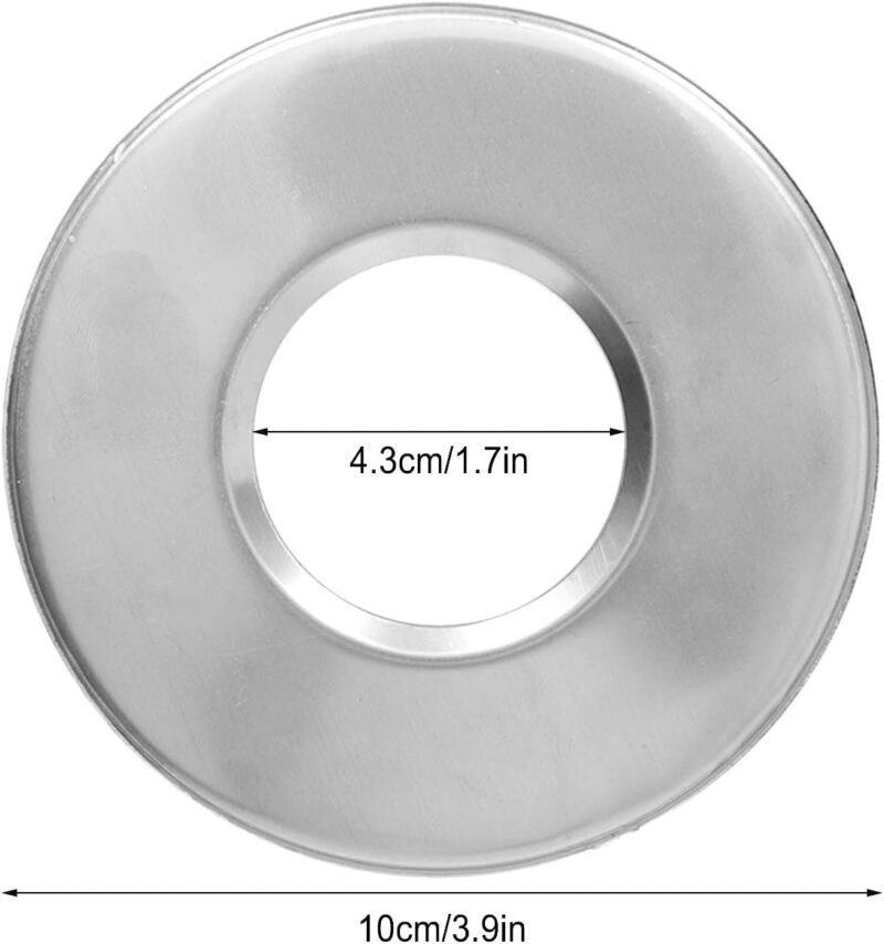 Placa de Cubierta Escalera Piscina, Anillas para Escalera de Piscina, Anillas Piscina Escalera, Placa Cubierta Escalera Piscina, Tapa Repuesto para MecáNica Piscina Acero Inoxidable Adecuado 4,3 cm - Imagen 9