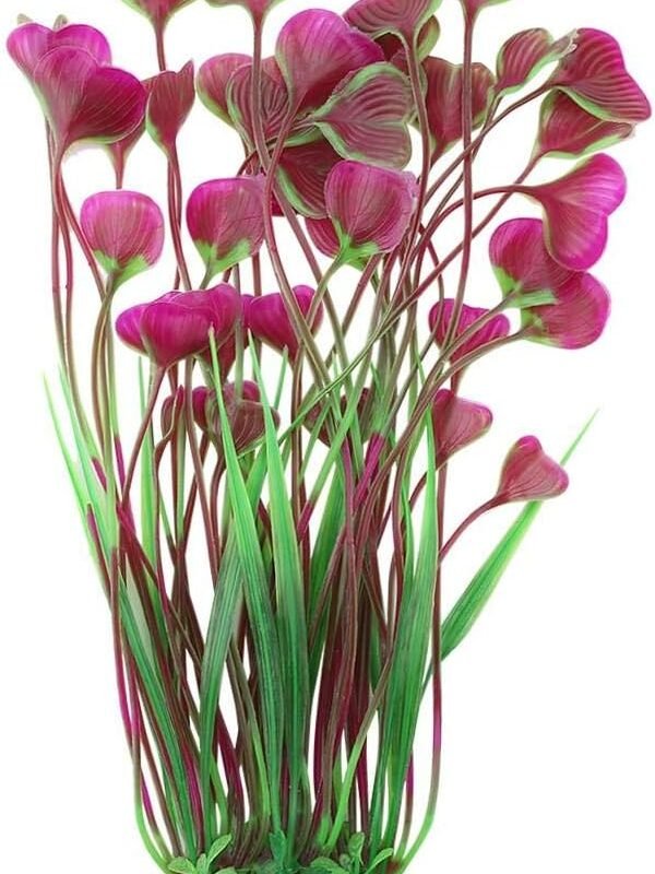 Plantas artificiales para peceras, plantas acuáticas de plástico, flores submarinas falsas para decoración de plantas de paisajismo de acuario