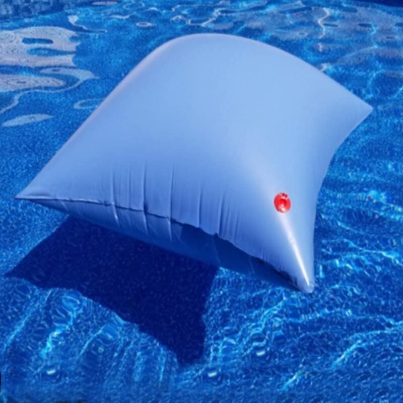 Cojín de Piscina Invierno Rectangular 8×4ft, Cojín de Piscina Invernación, Cobertor Piscina Evitar Hojas Invierno, Cojín de Aire Azul Lonas para Tapar Piscinas Cobertor de Piscina Invierno (1 Piezas) - Imagen 4