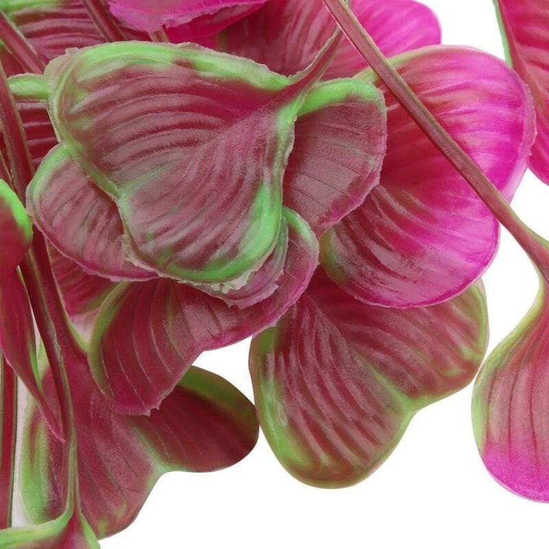 Plantas artificiales para peceras, plantas acuáticas de plástico, flores submarinas falsas para decoración de plantas de paisajismo de acuario - Imagen 5